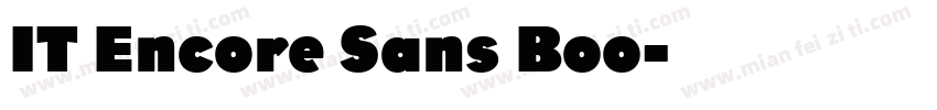 IT Encore Sans Boo字体转换